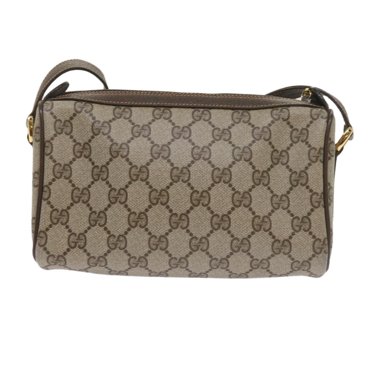 GUCCI GG Supreme Web Sherry Line Shoulder Bag Beige Red 89・02・018 60474