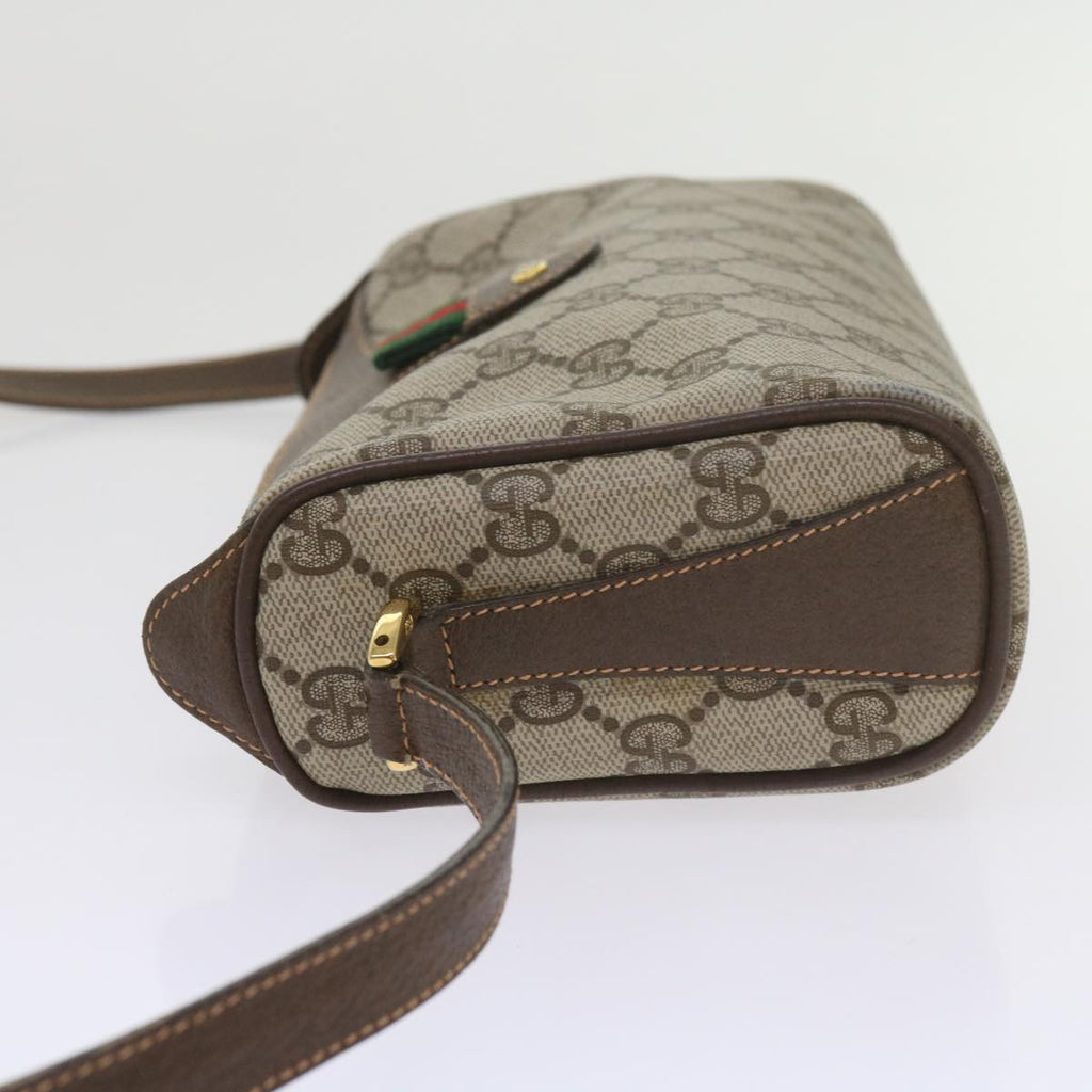 GUCCI GG Supreme Web Sherry Line Shoulder Bag Beige Red 89・02・018 60474