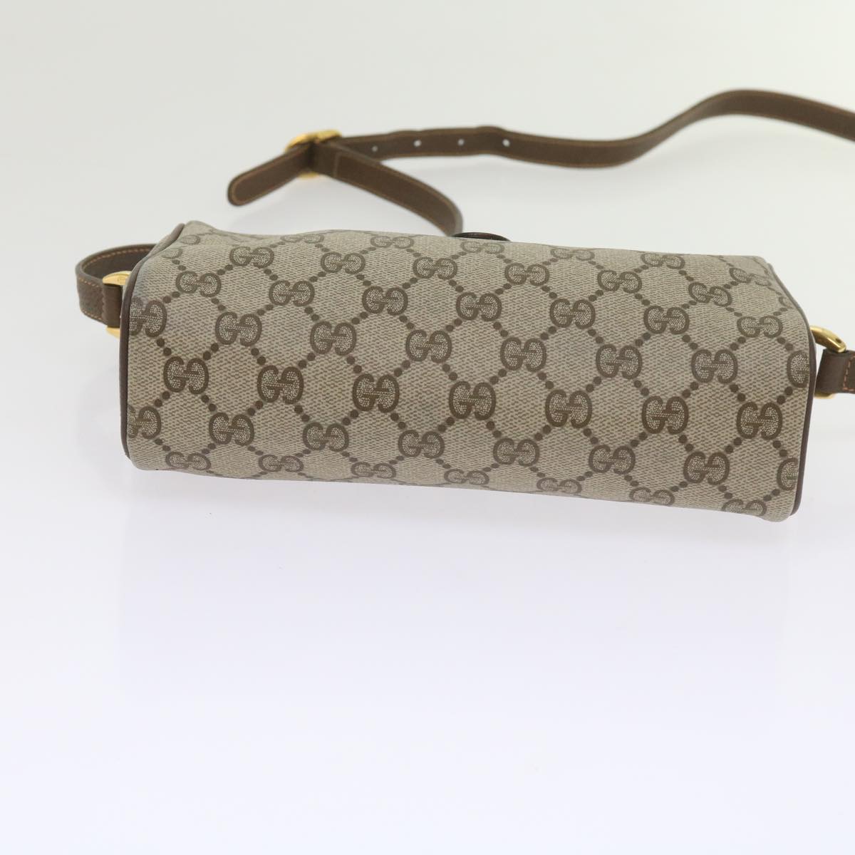GUCCI GG Supreme Web Sherry Line Shoulder Bag Beige Red 89・02・018 60474