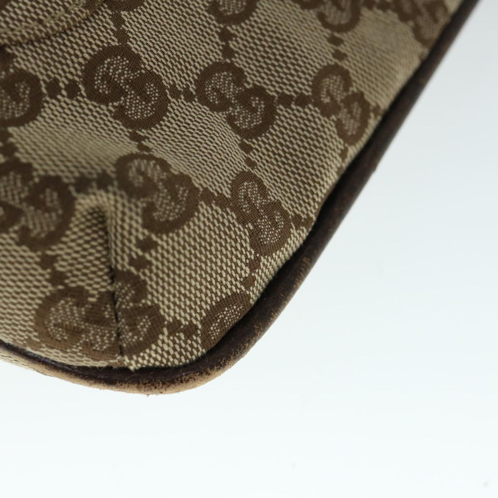 GUCCI GG Canvas Shoulder Bag Beige 122793 60517