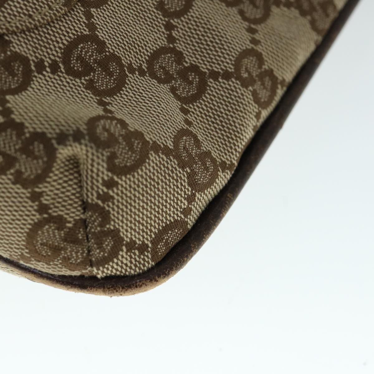 GUCCI GG Canvas Shoulder Bag Beige 122793 60517