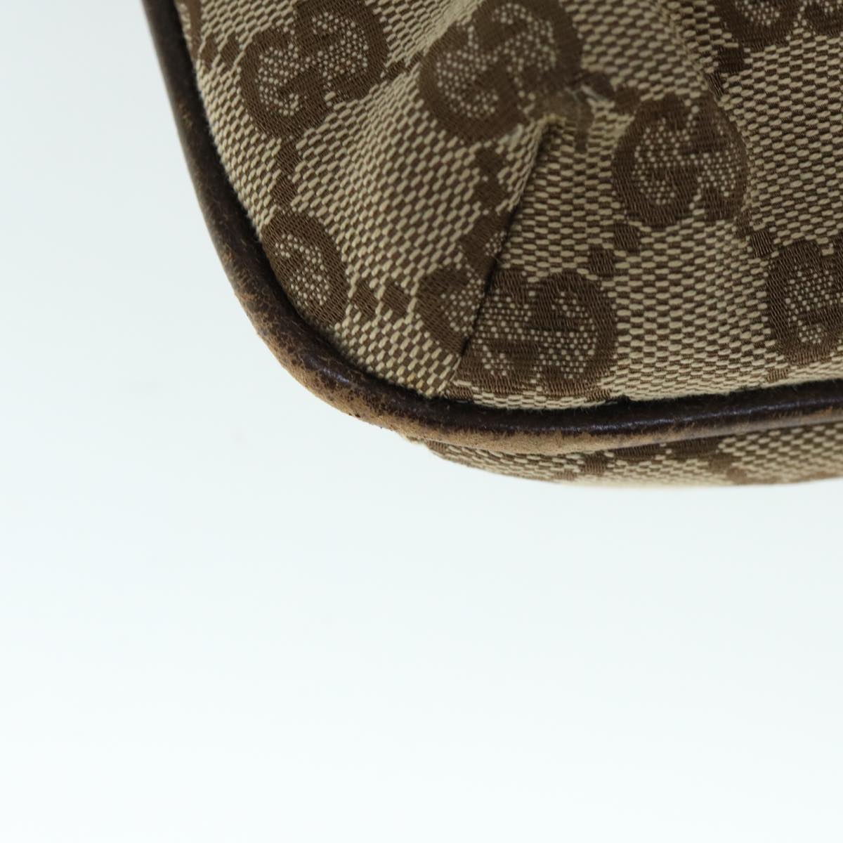 GUCCI GG Canvas Shoulder Bag Beige 122793 60517