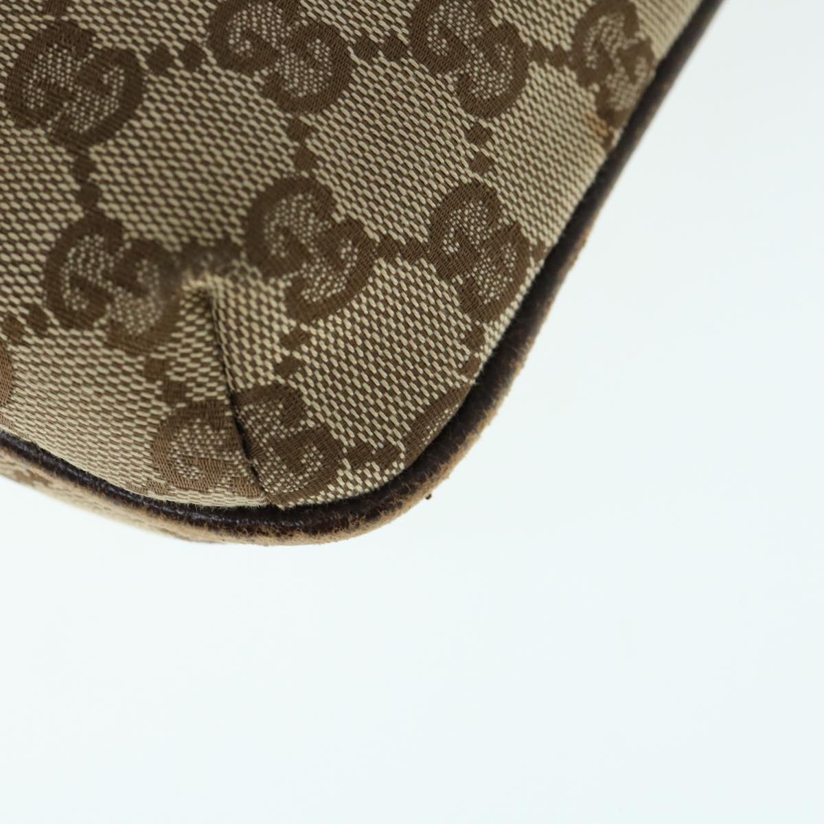 GUCCI GG Canvas Shoulder Bag Beige 122793 60517