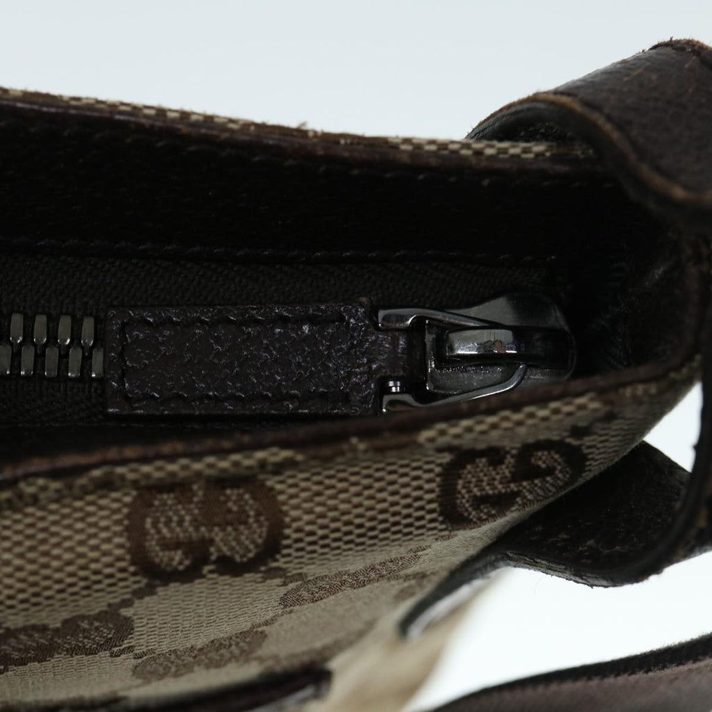 GUCCI GG Canvas Shoulder Bag Beige 122793 60517