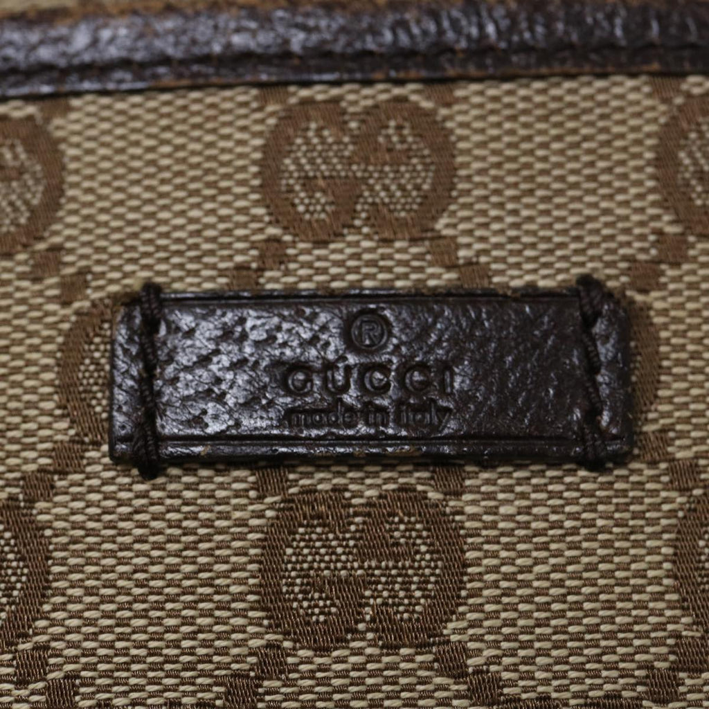 GUCCI GG Canvas Shoulder Bag Beige 122793 60517
