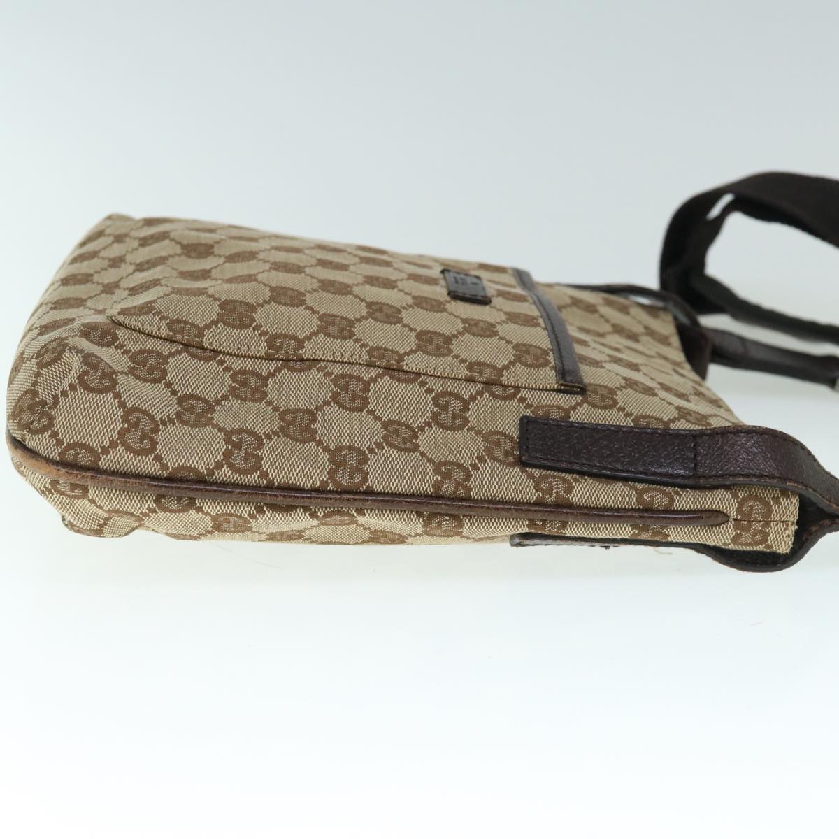 GUCCI GG Canvas Shoulder Bag Beige 122793 60517