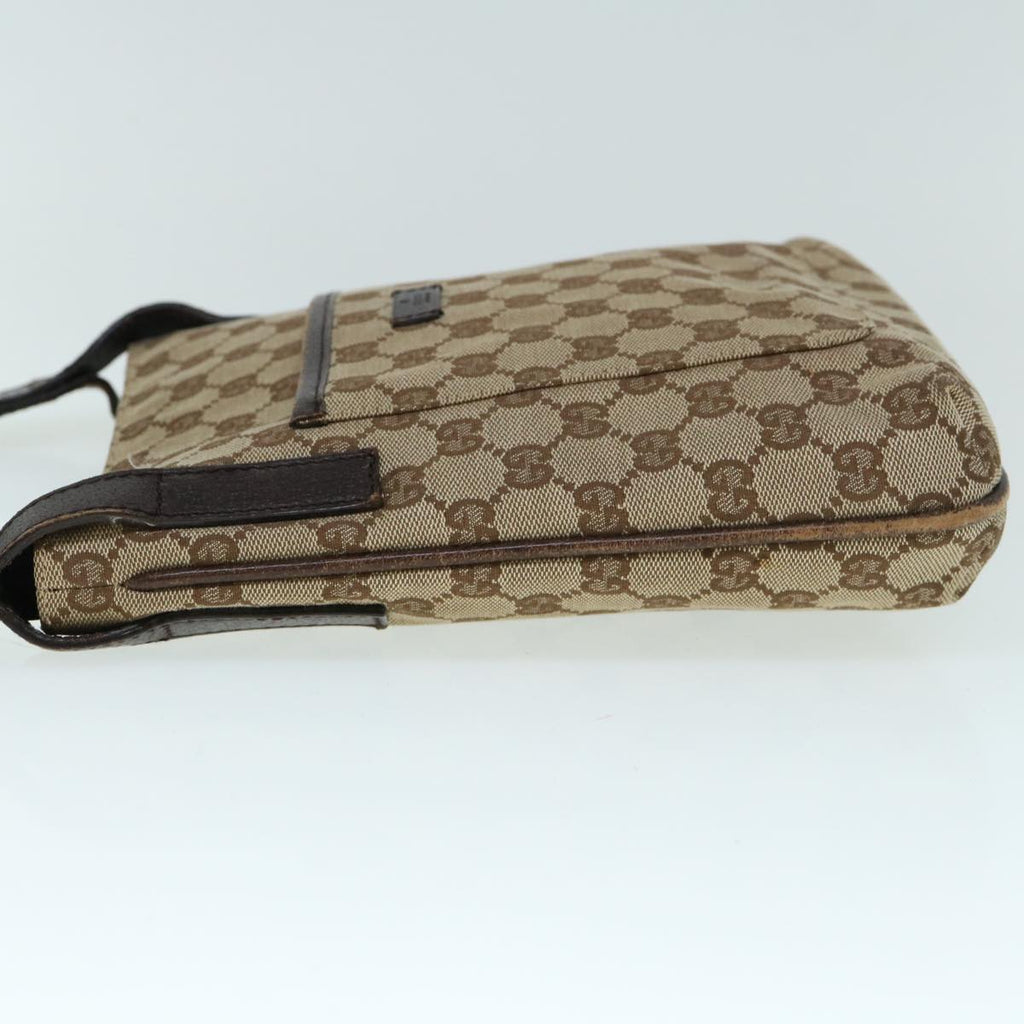 GUCCI GG Canvas Shoulder Bag Beige 122793 60517