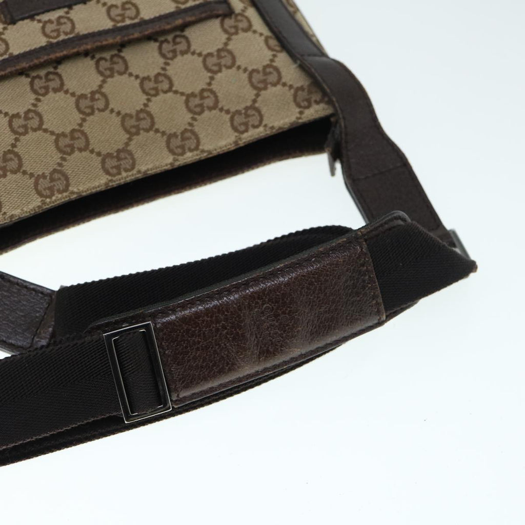 GUCCI GG Canvas Shoulder Bag Beige 122793 60517