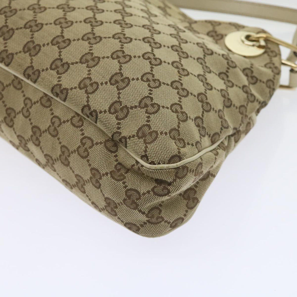 GUCCI GG Canvas Tote Bag Beige 121023 60518
