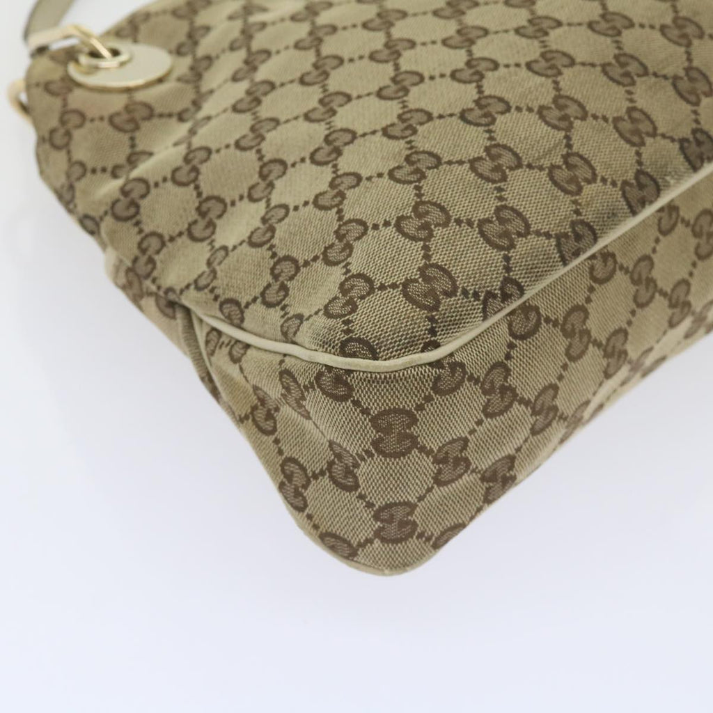 GUCCI GG Canvas Tote Bag Beige 121023 60518