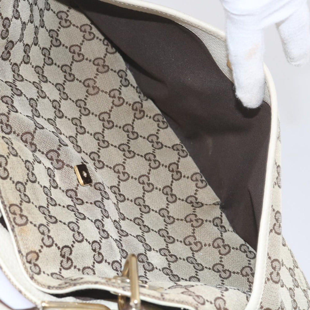 GUCCI GG Canvas Tote Bag Beige 121023 60518