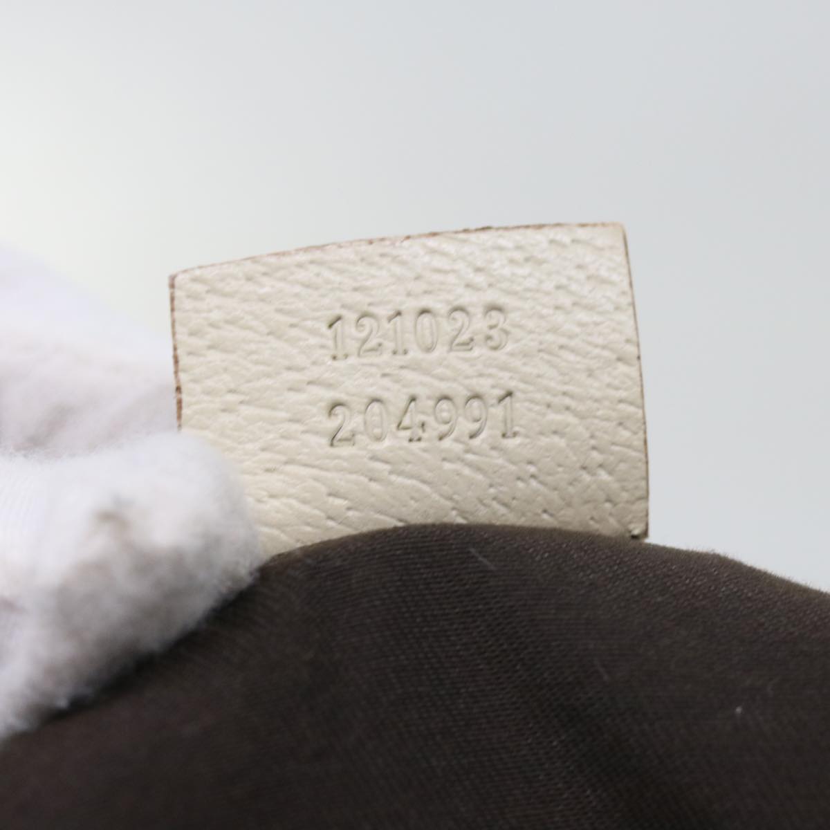 GUCCI GG Canvas Tote Bag Beige 121023 60518