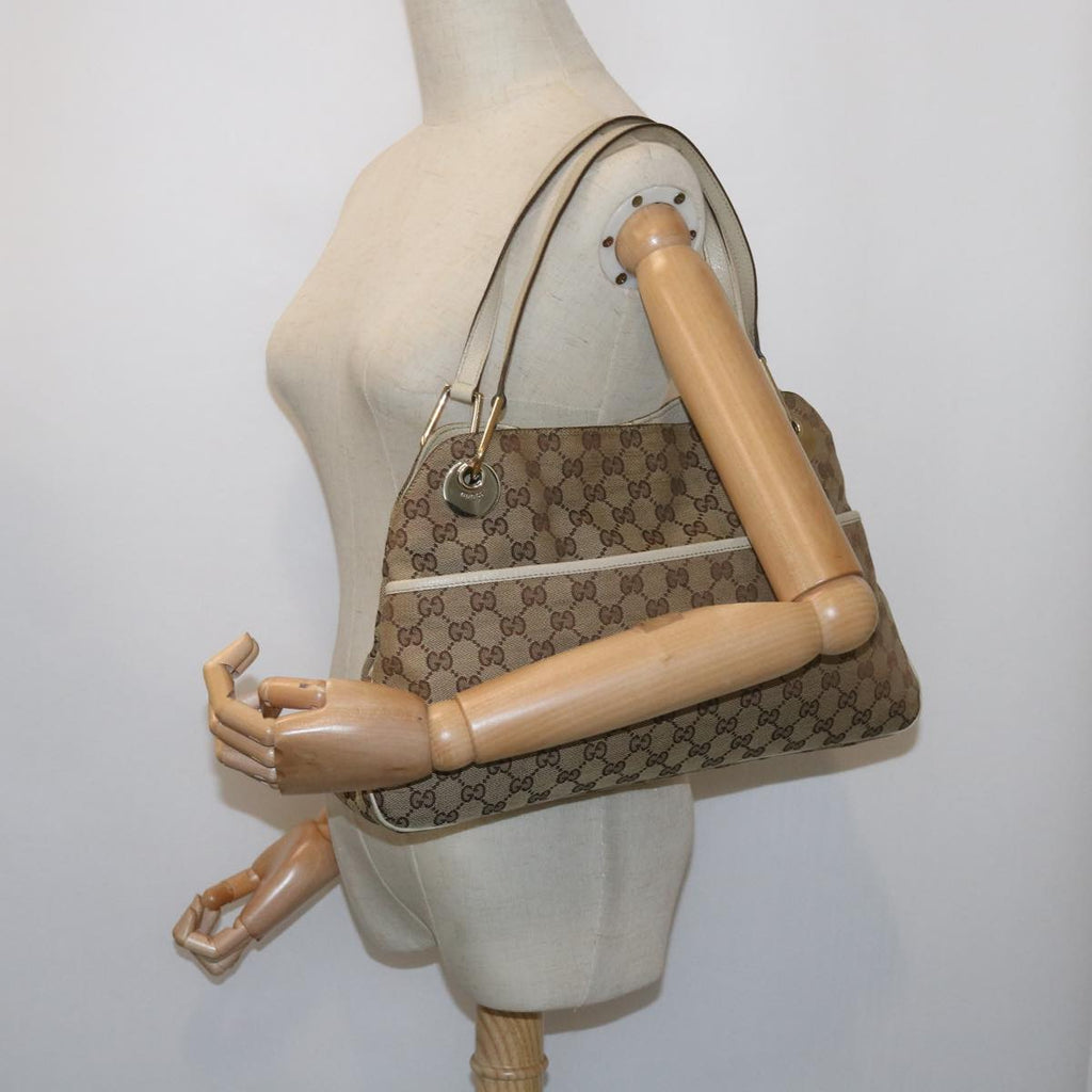 GUCCI GG Canvas Tote Bag Beige 121023 60518