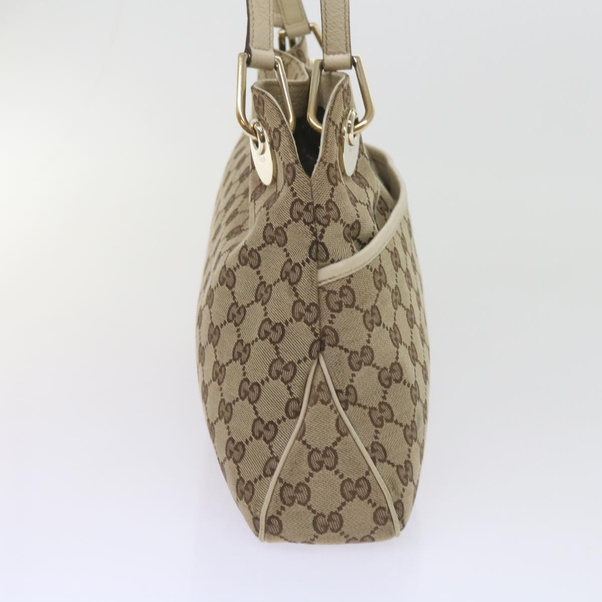 GUCCI GG Canvas Tote Bag Beige 121023 60518