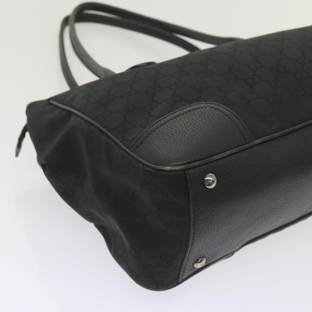 GUCCI GG Canvas Web Sherry Line Tote Bag Black Red Green 293599 60519
