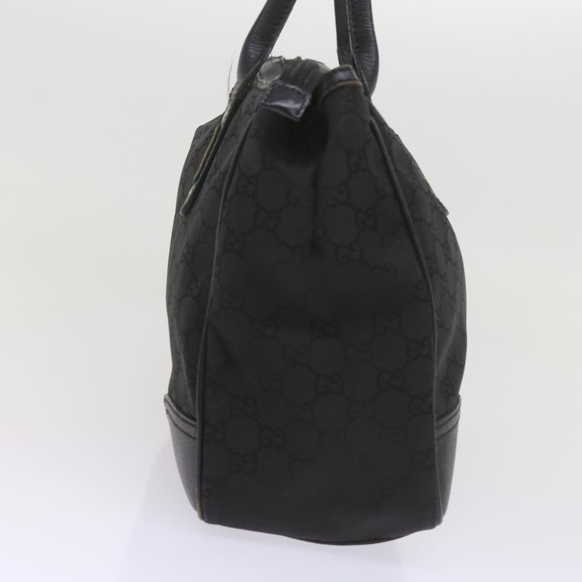 GUCCI GG Canvas Web Sherry Line Tote Bag Black Red Green 293599 60519