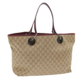 GUCCI GG Canvas Tote Bag Beige 120838 60521