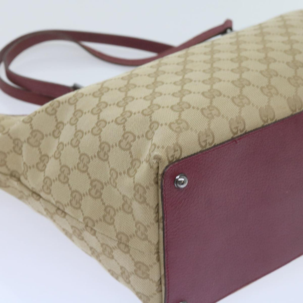 GUCCI GG Canvas Tote Bag Beige 120838 60521