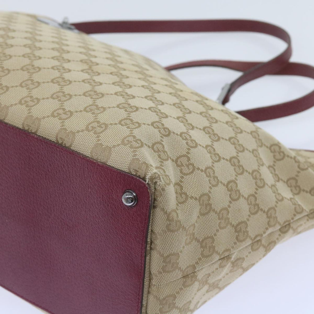 GUCCI GG Canvas Tote Bag Beige 120838 60521