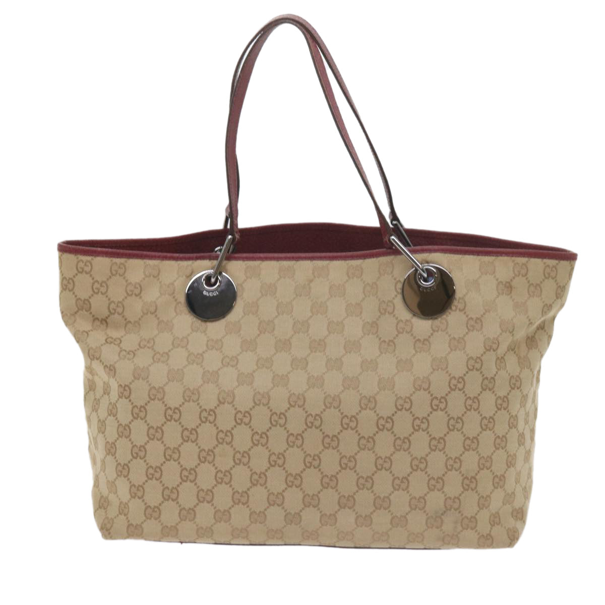 GUCCI GG Canvas Tote Bag Beige 120838 60521