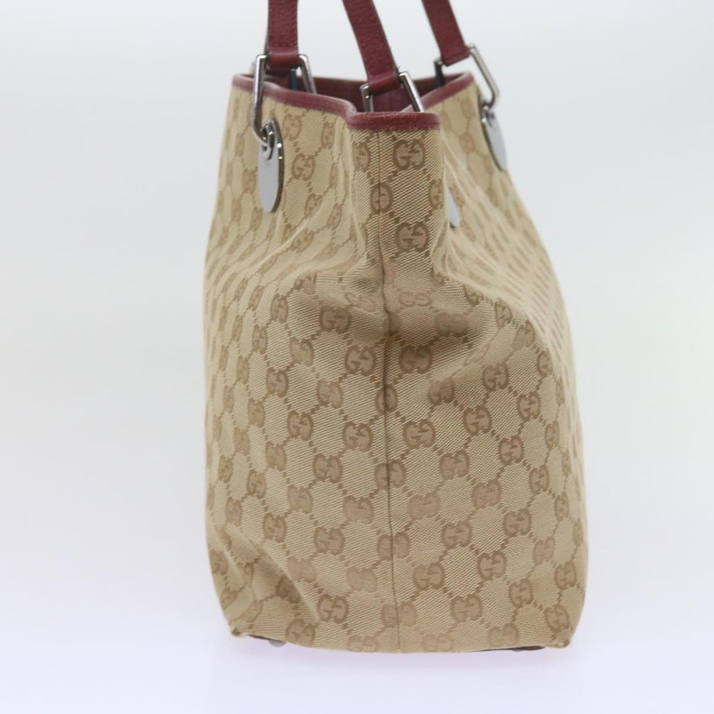 GUCCI GG Canvas Tote Bag Beige 120838 60521