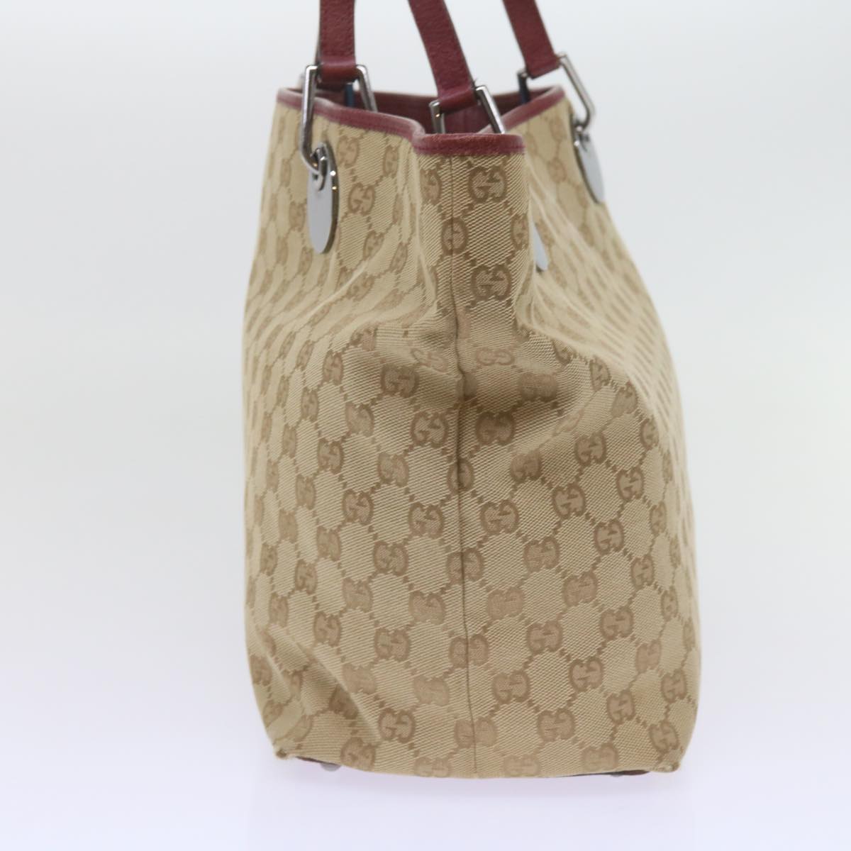 GUCCI GG Canvas Tote Bag Beige 120838 60521
