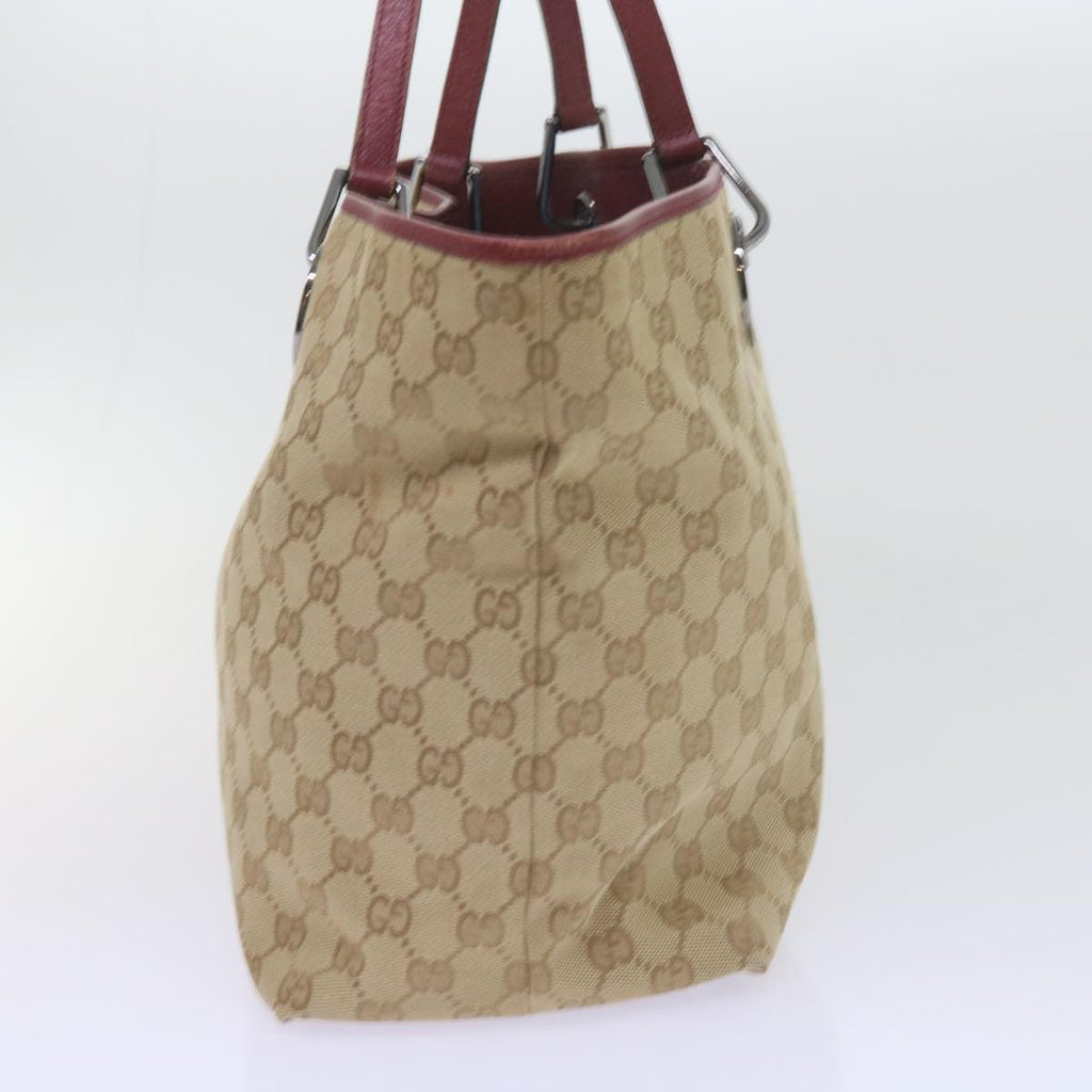 GUCCI GG Canvas Tote Bag Beige 120838 60521