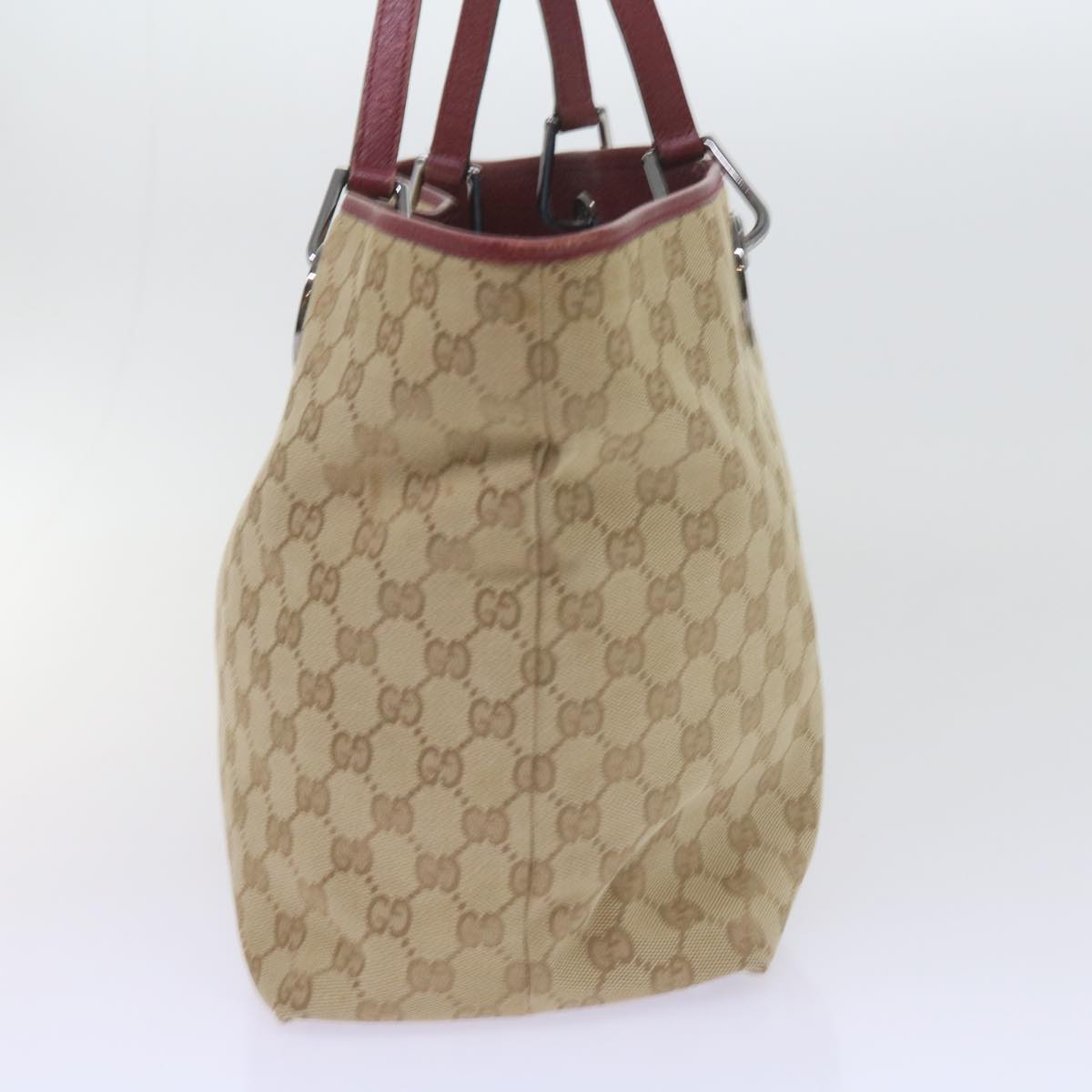 GUCCI GG Canvas Tote Bag Beige 120838 60521