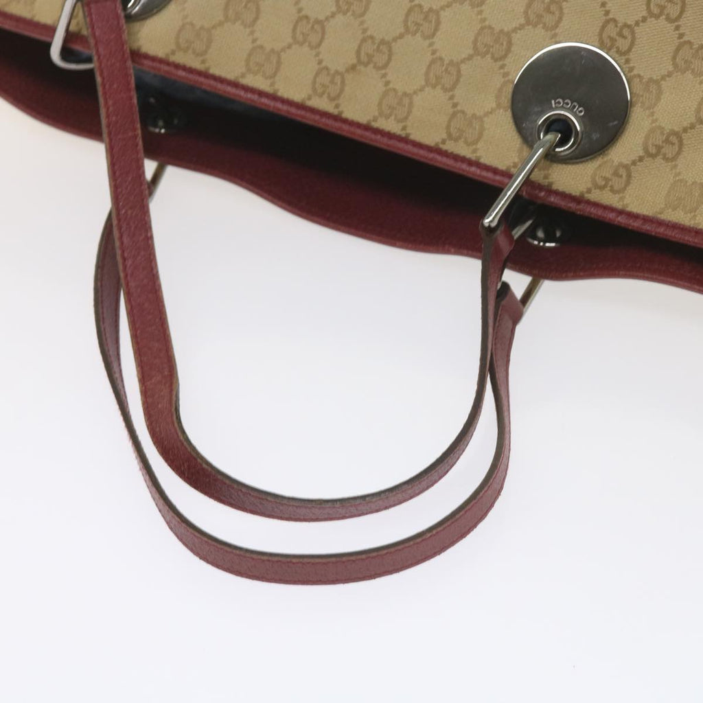 GUCCI GG Canvas Tote Bag Beige 120838 60521