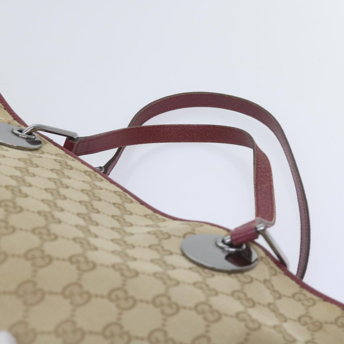 GUCCI GG Canvas Tote Bag Beige 120838 60521