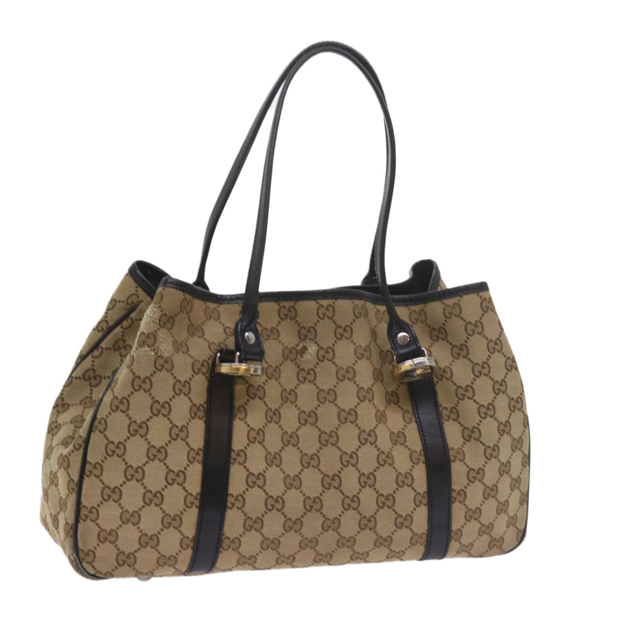 GUCCI GG Canvas Tote Bag Beige 232957 60522