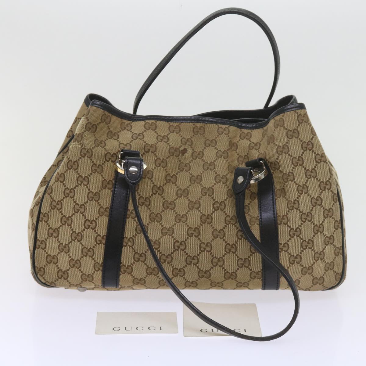 GUCCI GG Canvas Tote Bag Beige 232957 60522