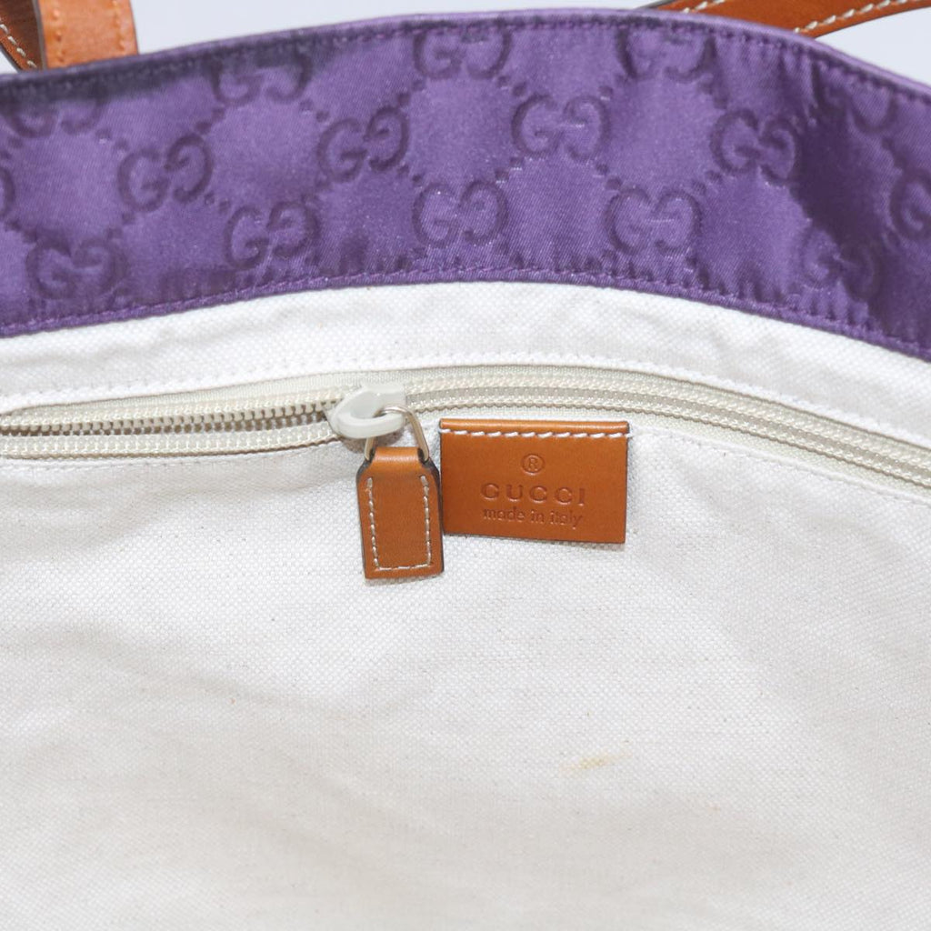 GUCCI GG Canvas Tote Bag Purple 282439 60524