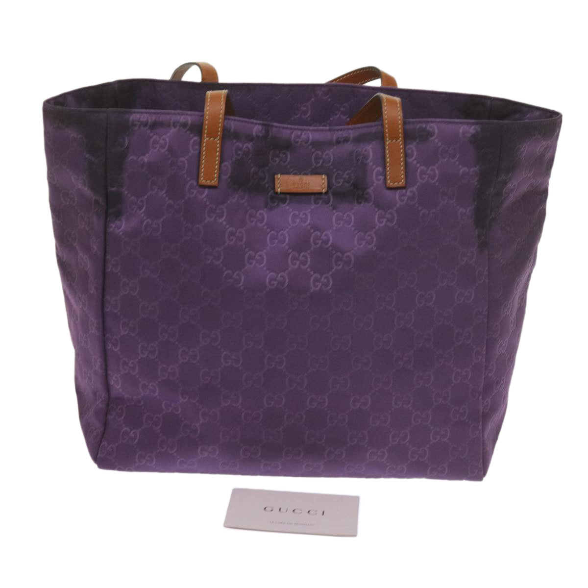 GUCCI GG Canvas Tote Bag Purple 282439 60524