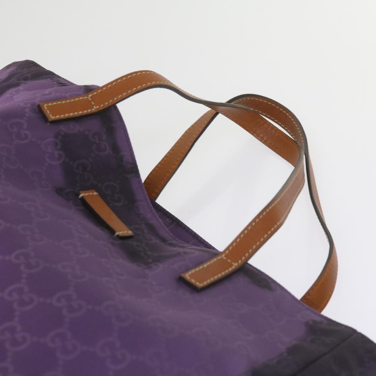 GUCCI GG Canvas Tote Bag Purple 282439 60524