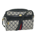 GUCCI GG Supreme Sherry Line Shoulder Bag Red Navy 904 02 004 60571