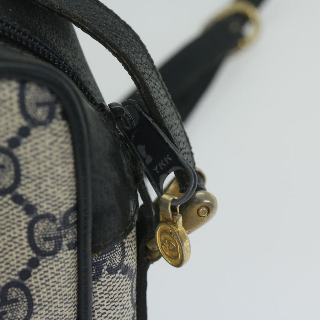 GUCCI GG Supreme Sherry Line Shoulder Bag Red Navy 904 02 004 60571