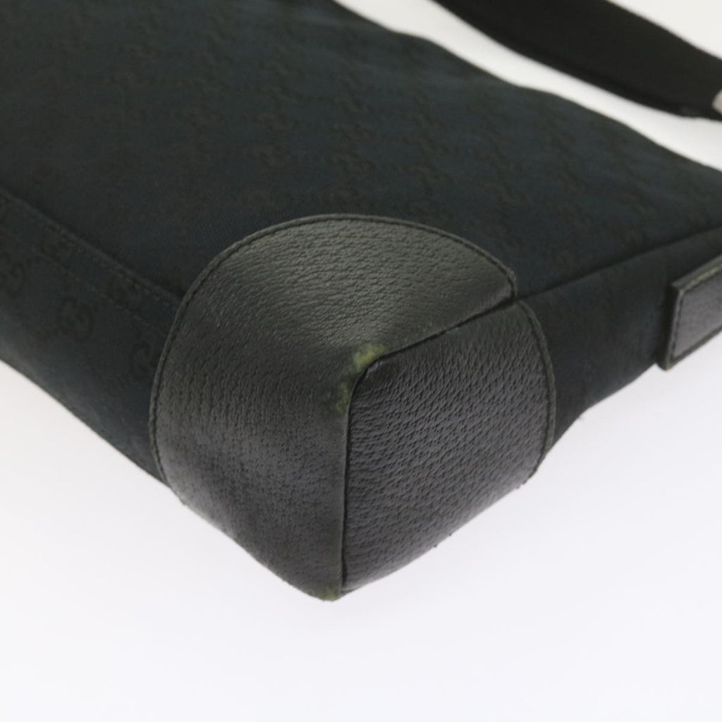 GUCCI GG Canvas Shoulder Bag Black 114273 60584