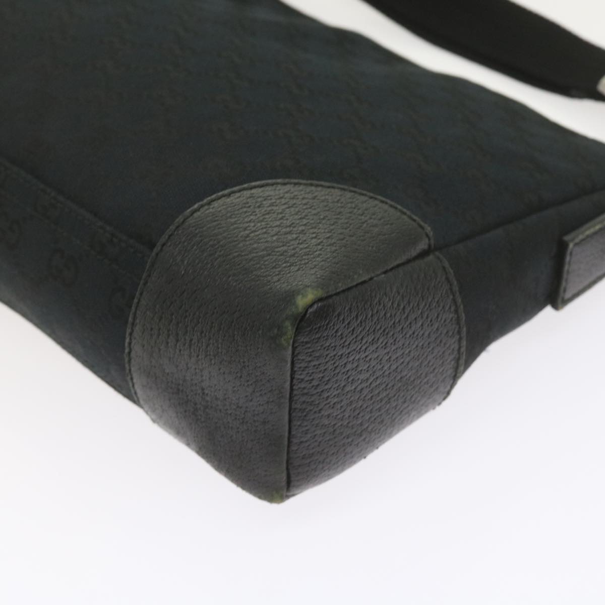 GUCCI GG Canvas Shoulder Bag Black 114273 60584