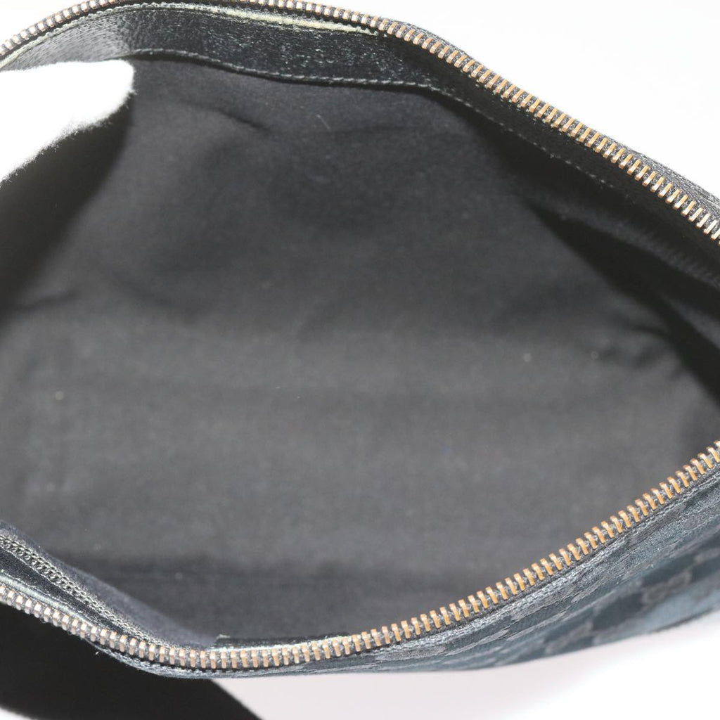 GUCCI GG Canvas Shoulder Bag Black 114273 60584