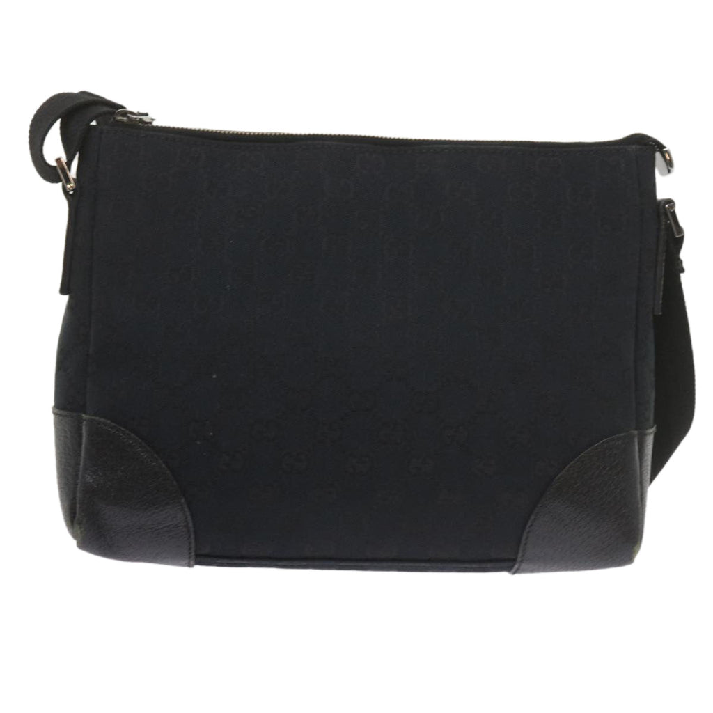 GUCCI GG Canvas Shoulder Bag Black 114273 60584