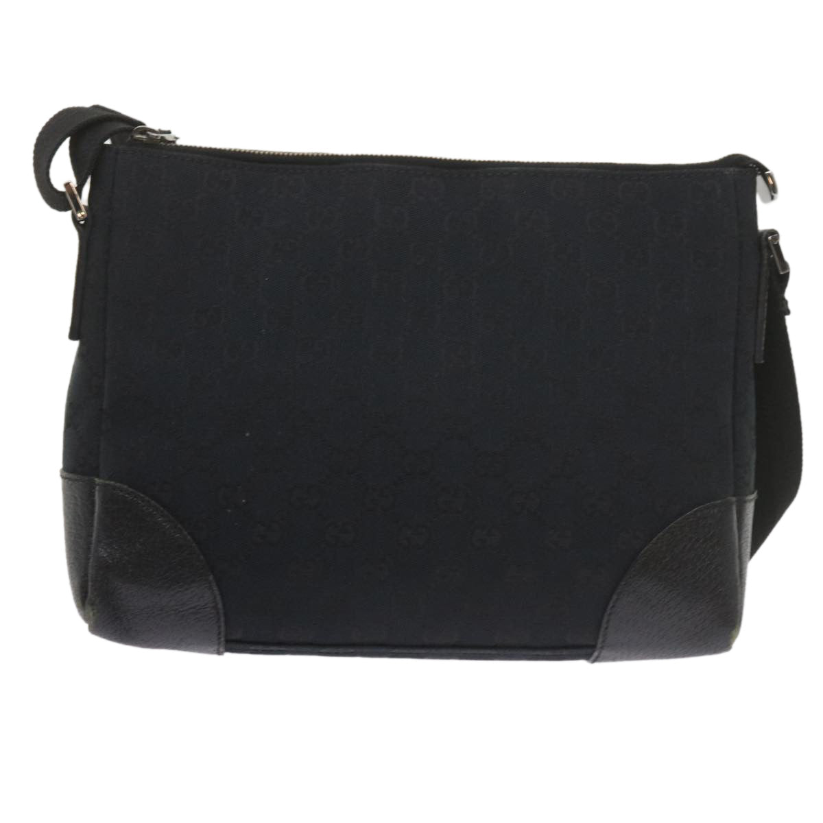 GUCCI GG Canvas Shoulder Bag Black 114273 60584