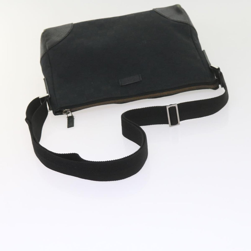 GUCCI GG Canvas Shoulder Bag Black 114273 60584