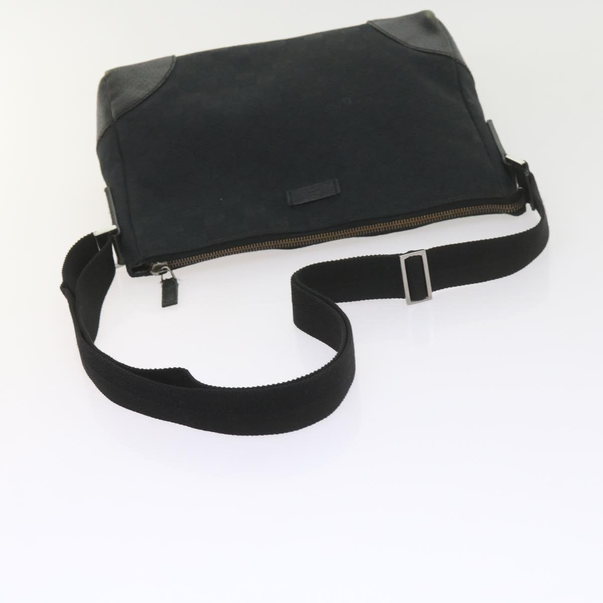 GUCCI GG Canvas Shoulder Bag Black 114273 60584