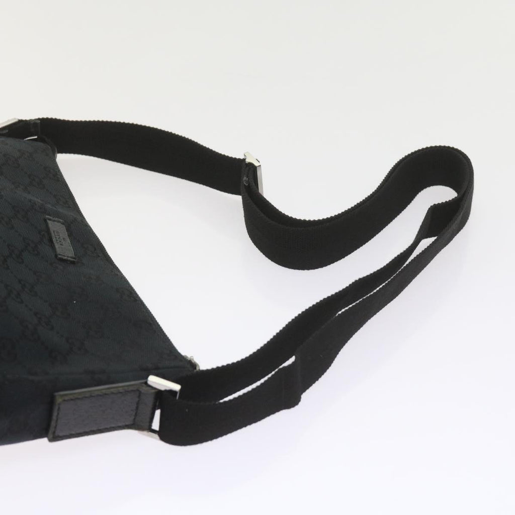 GUCCI GG Canvas Shoulder Bag Black 114273 60584
