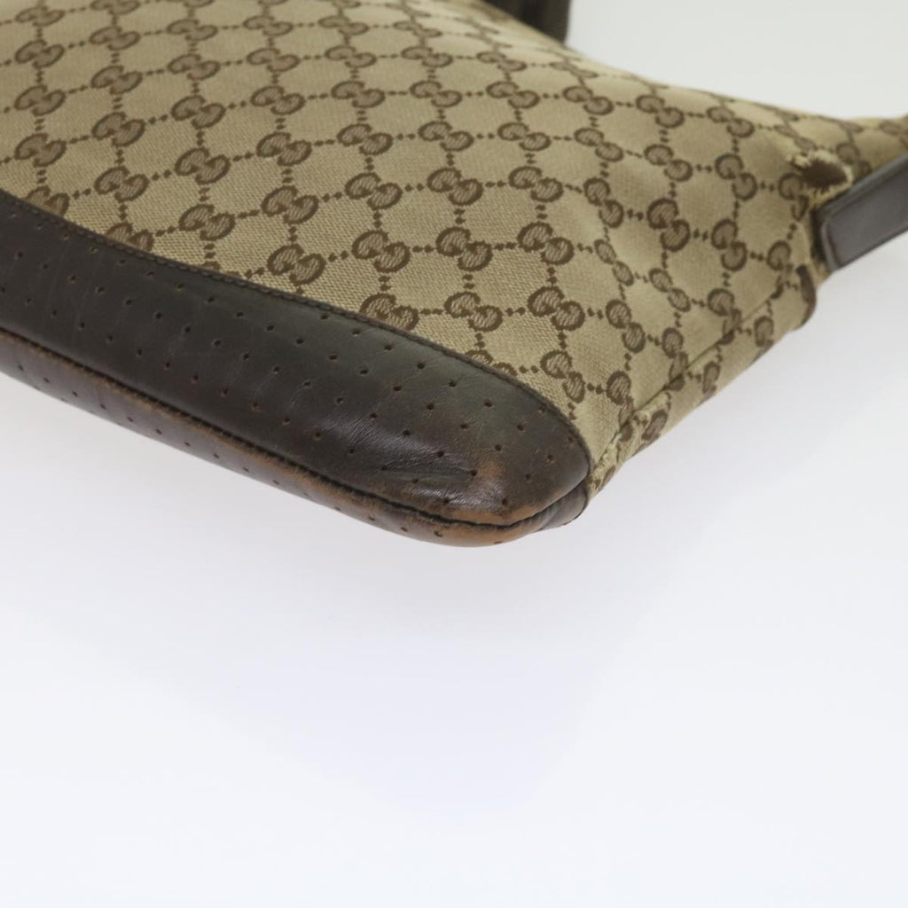 GUCCI GG Canvas Shoulder Bag Beige 145857 60606