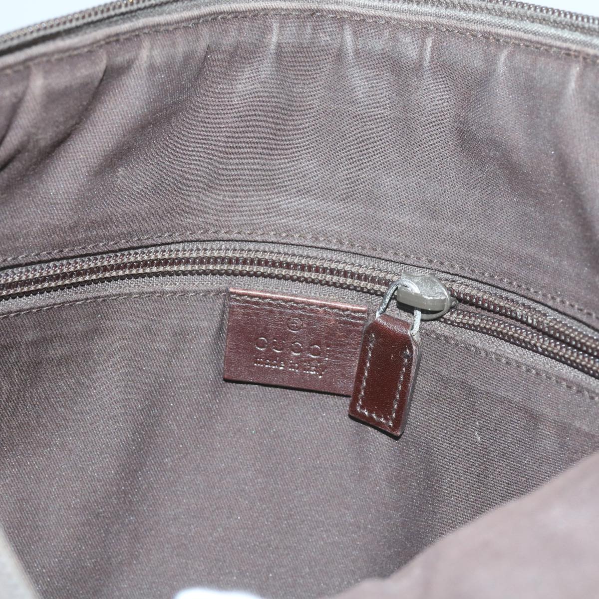 GUCCI GG Canvas Shoulder Bag Beige 145857 60606