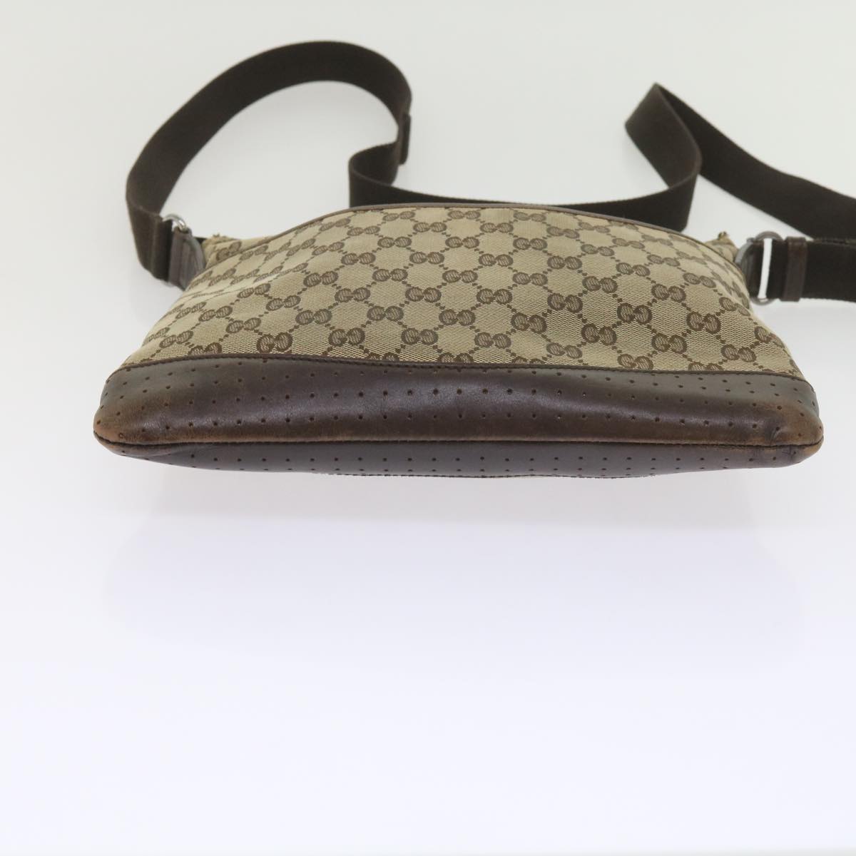 GUCCI GG Canvas Shoulder Bag Beige 145857 60606