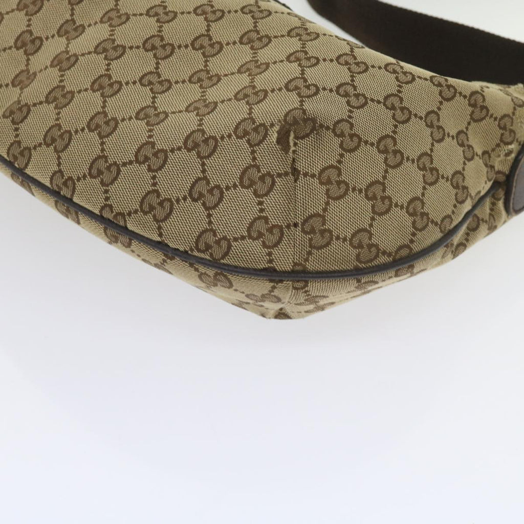 GUCCI GG Canvas Shoulder Bag Beige 181092 60607