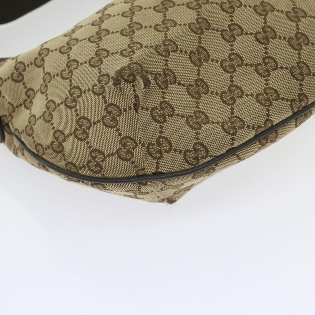 GUCCI GG Canvas Shoulder Bag Beige 181092 60607
